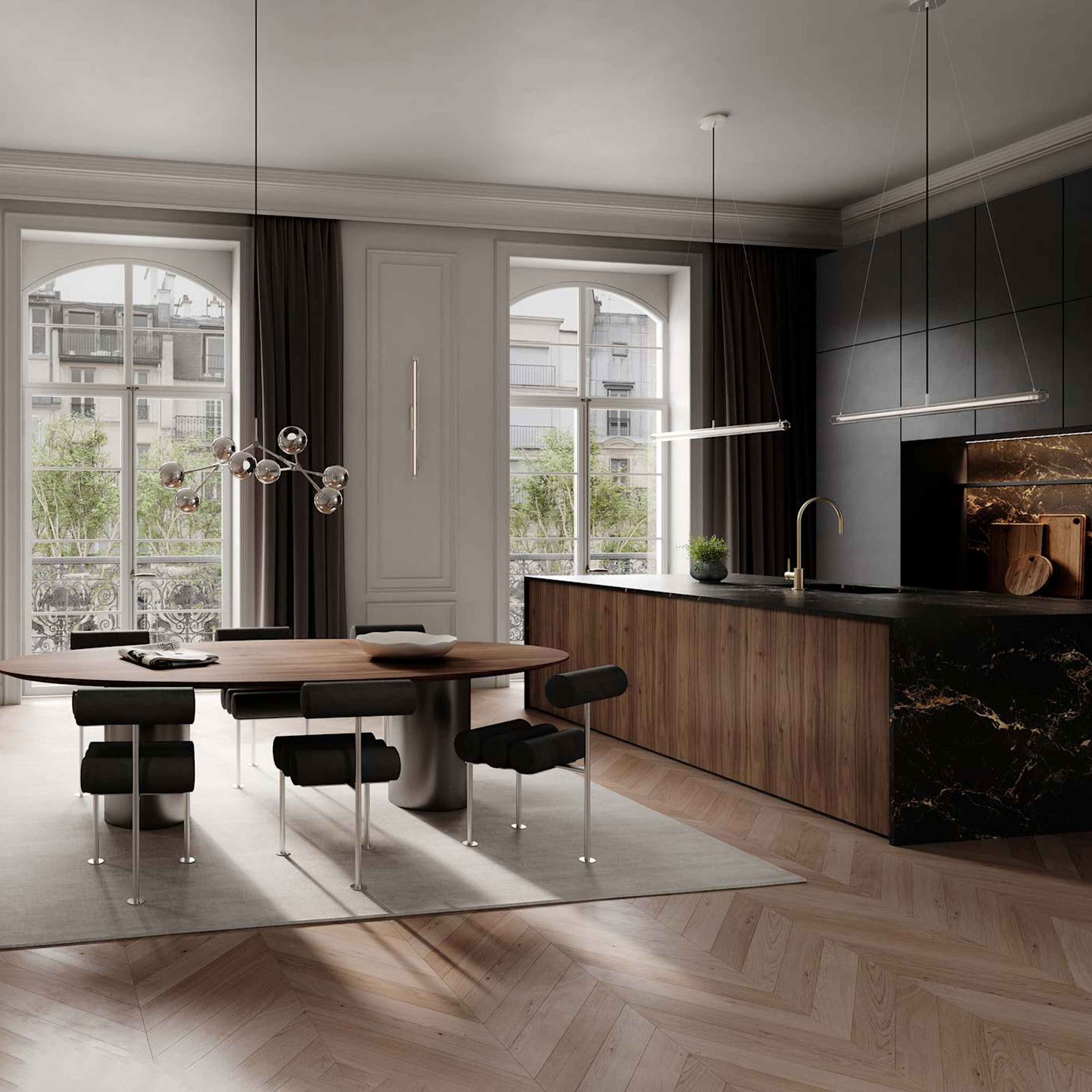 101 Copenhagen Frame Taklampa Chrome