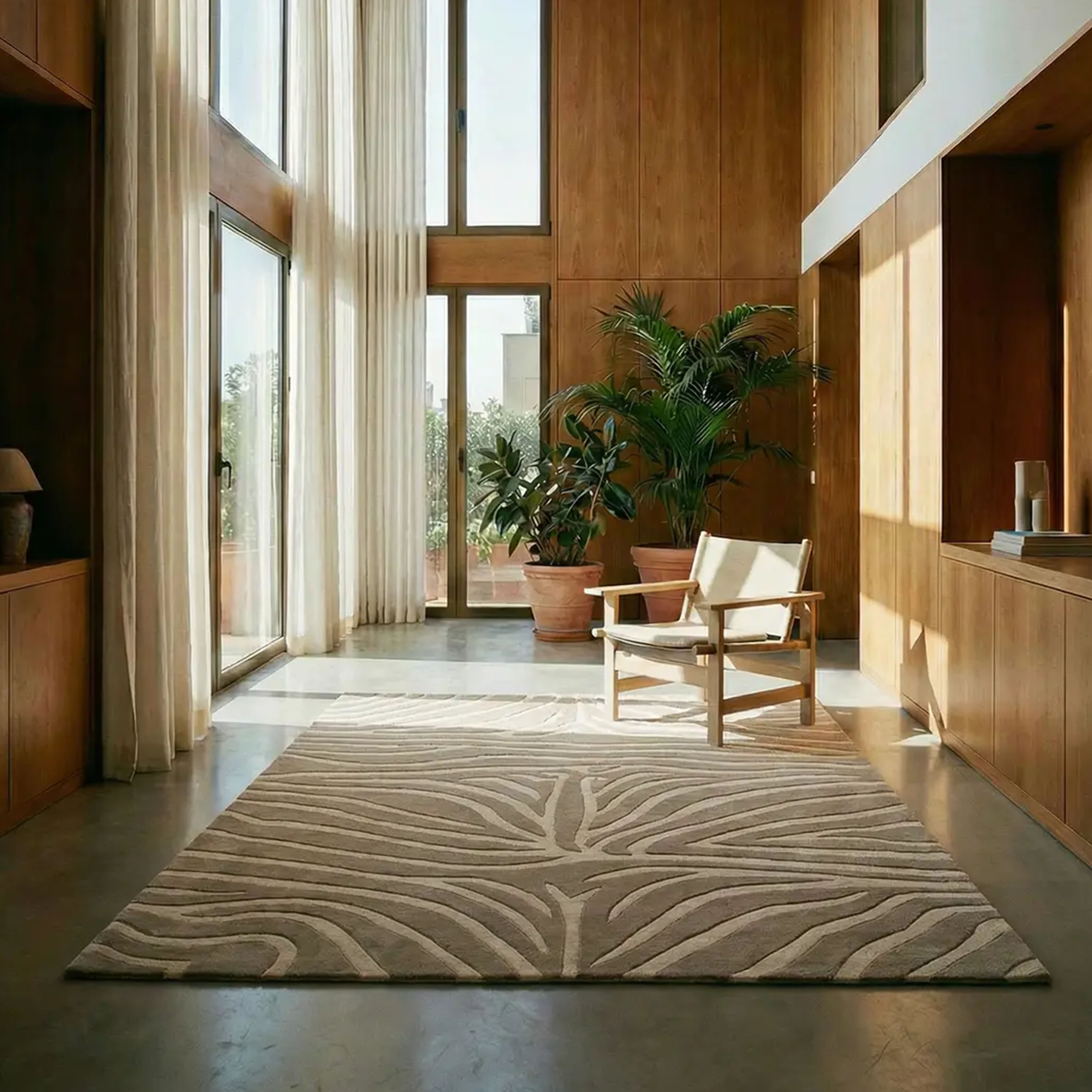 Classic Collection Zebra Ullteppe Beige 250x350