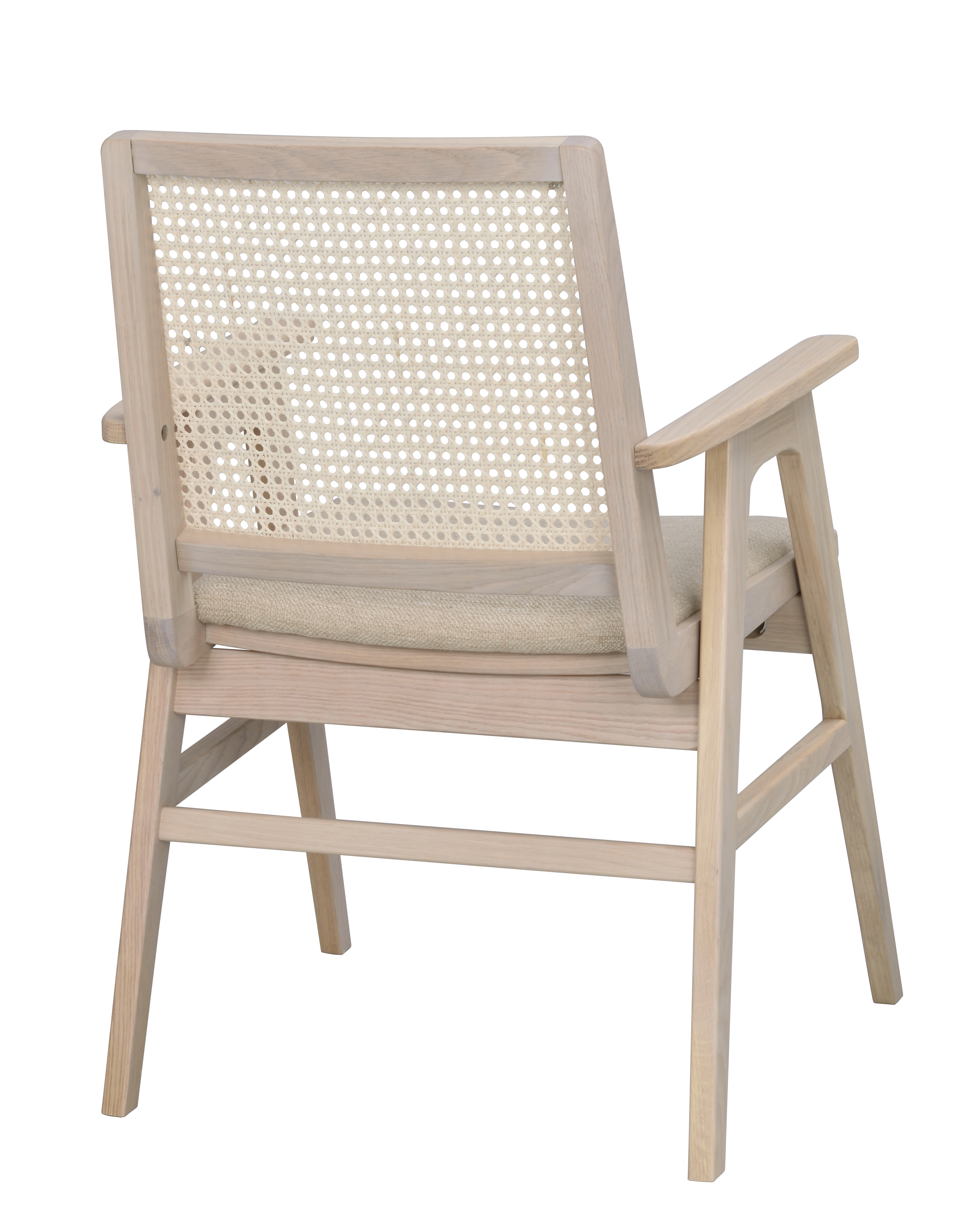 Rowico Home Prestwick Armlehnstuhl Beige/Weiß pigmentierte Eiche