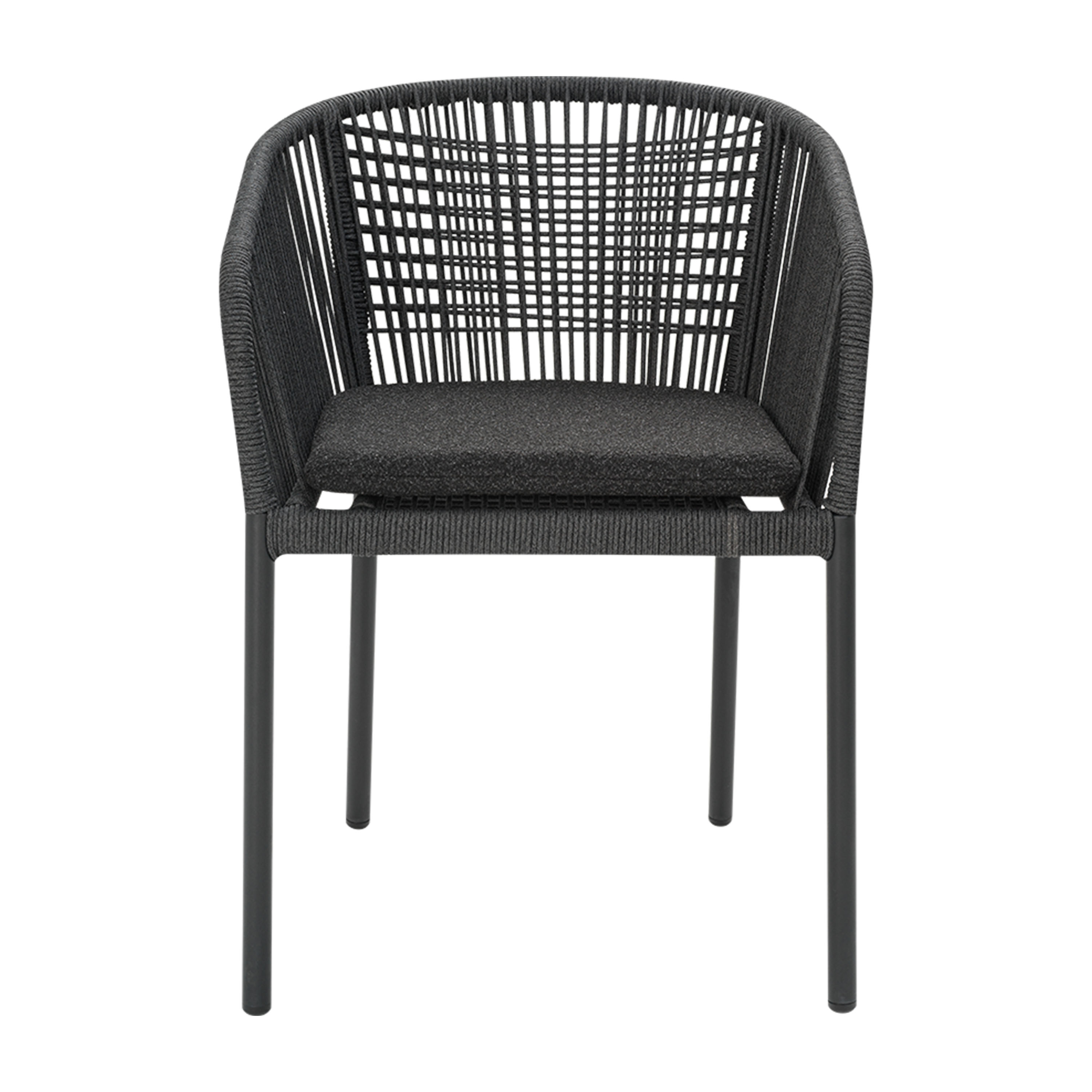 Brafab Delta Karmstol Anthracite/Slate Rope/Teddy Black