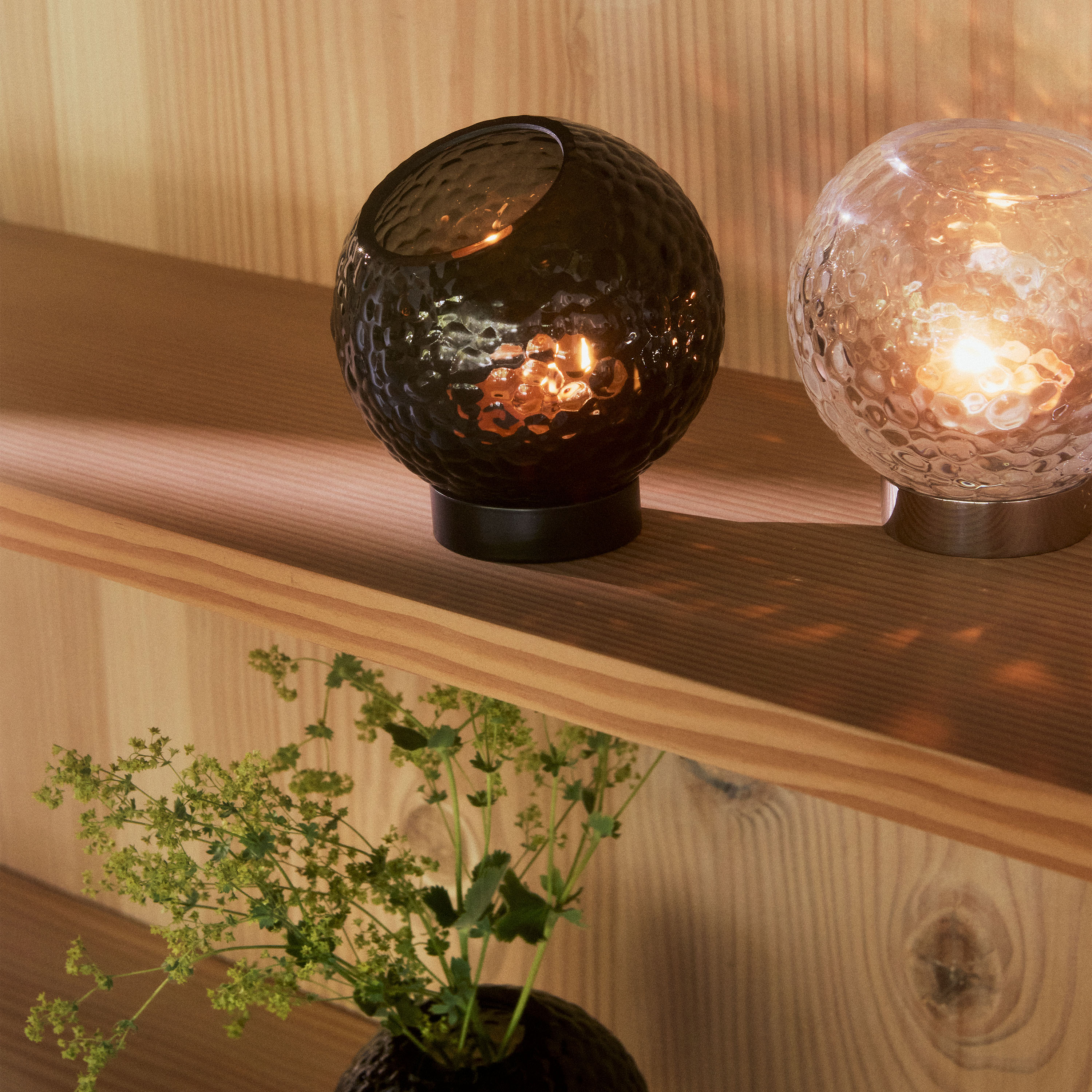 AYTM Globe Bubbles Vase Klar Ø17