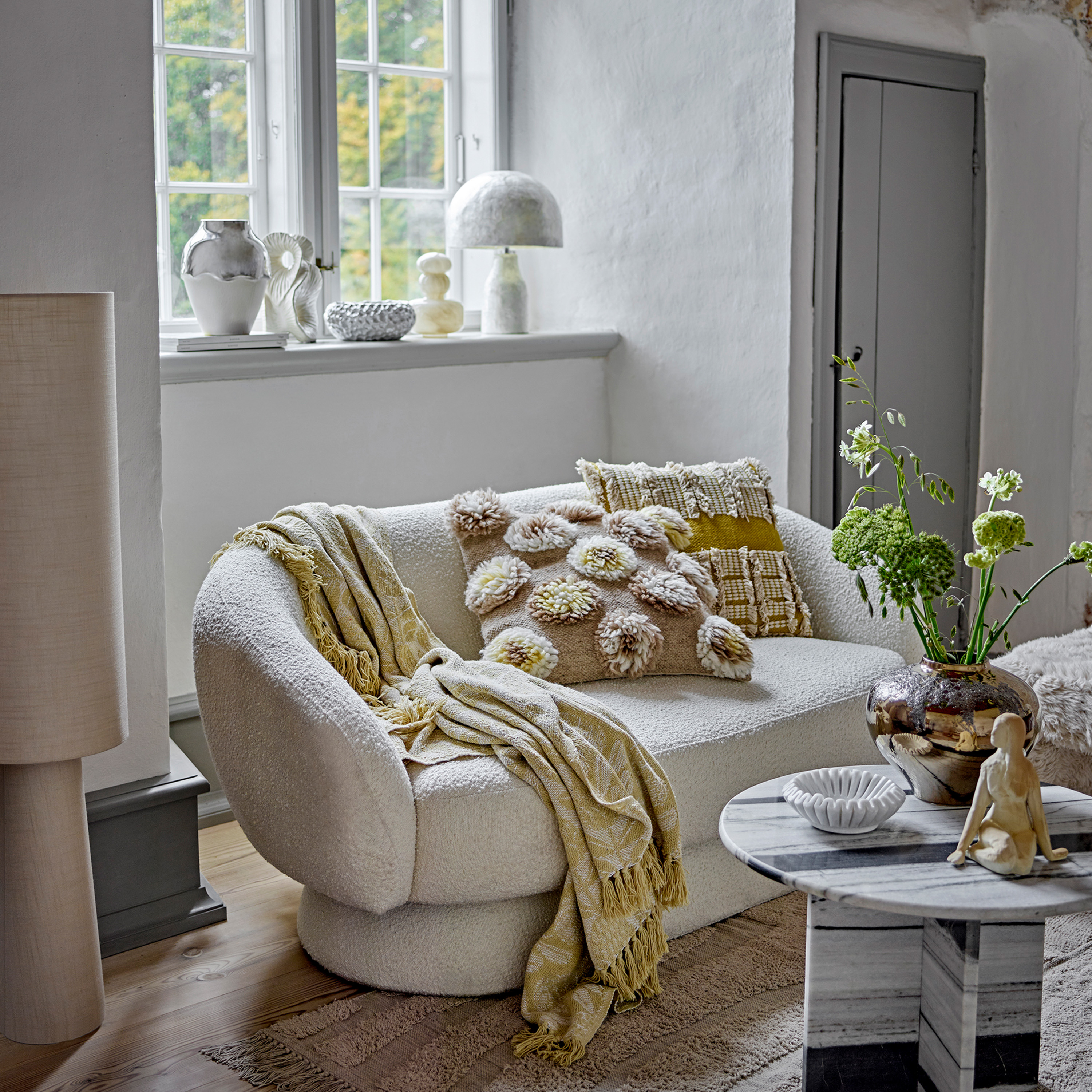 Bloomingville Emmie Golvlampa Nature 120cm