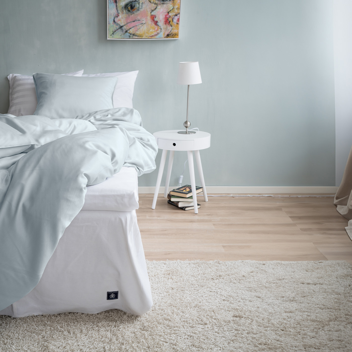 Bamburino Tyynyliina Bambu Vaaleansininen 50x60