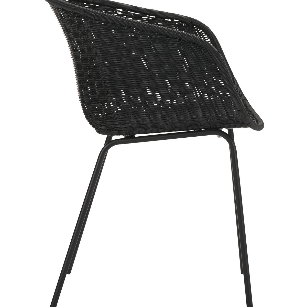 House Doctor Hapur Armlehnstuhl Schwarz