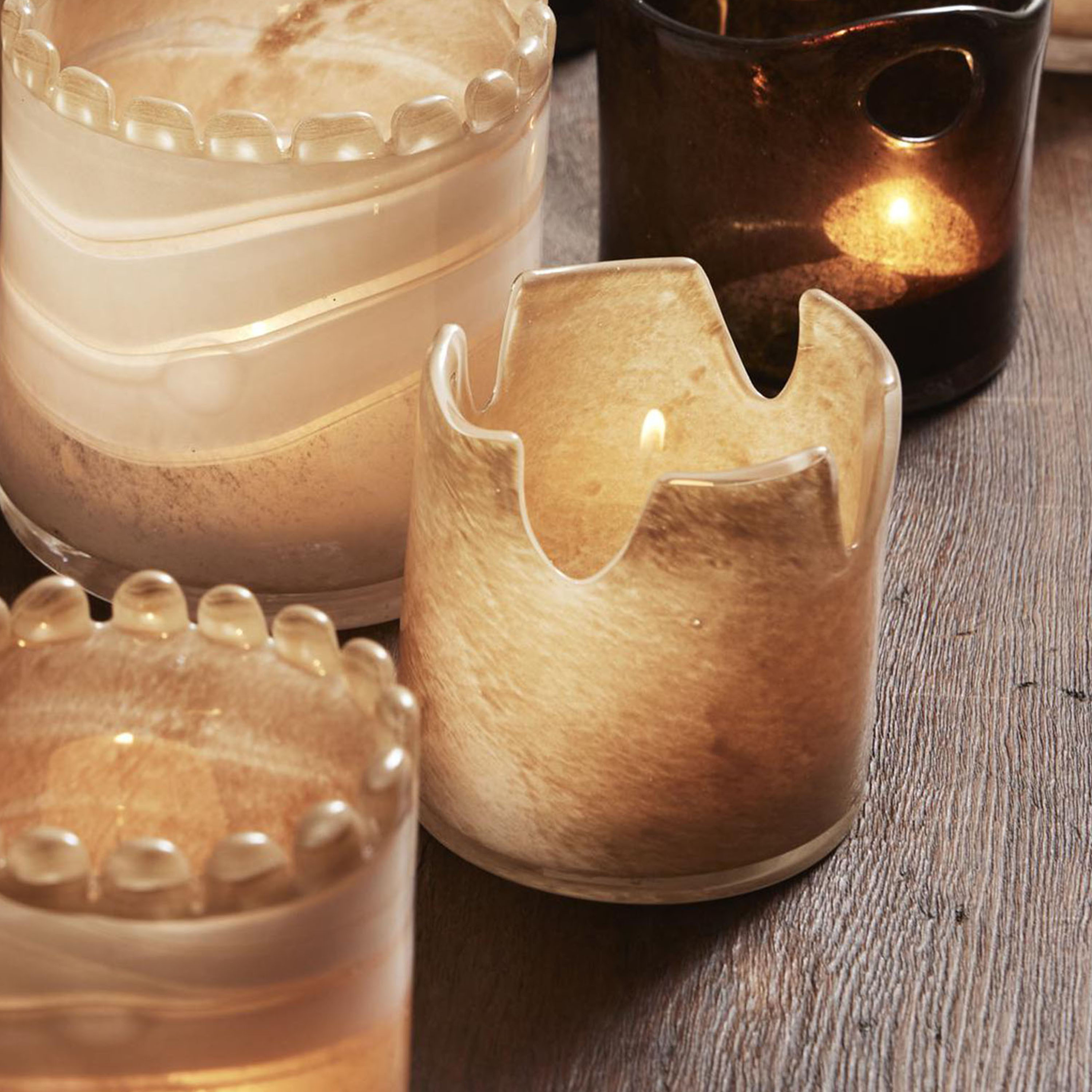 Jakobsdals Bordo Ljuslykta Beige 10cm