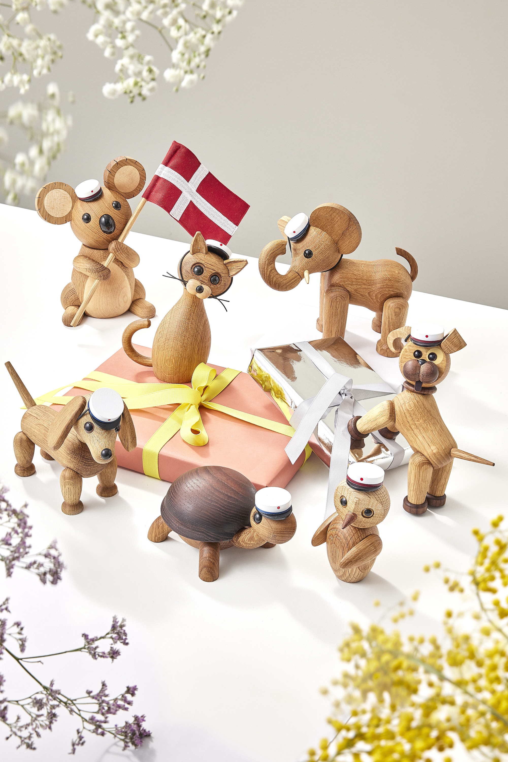 Spring Copenhagen Clever Ugle Dekorasjon Eik 10cm