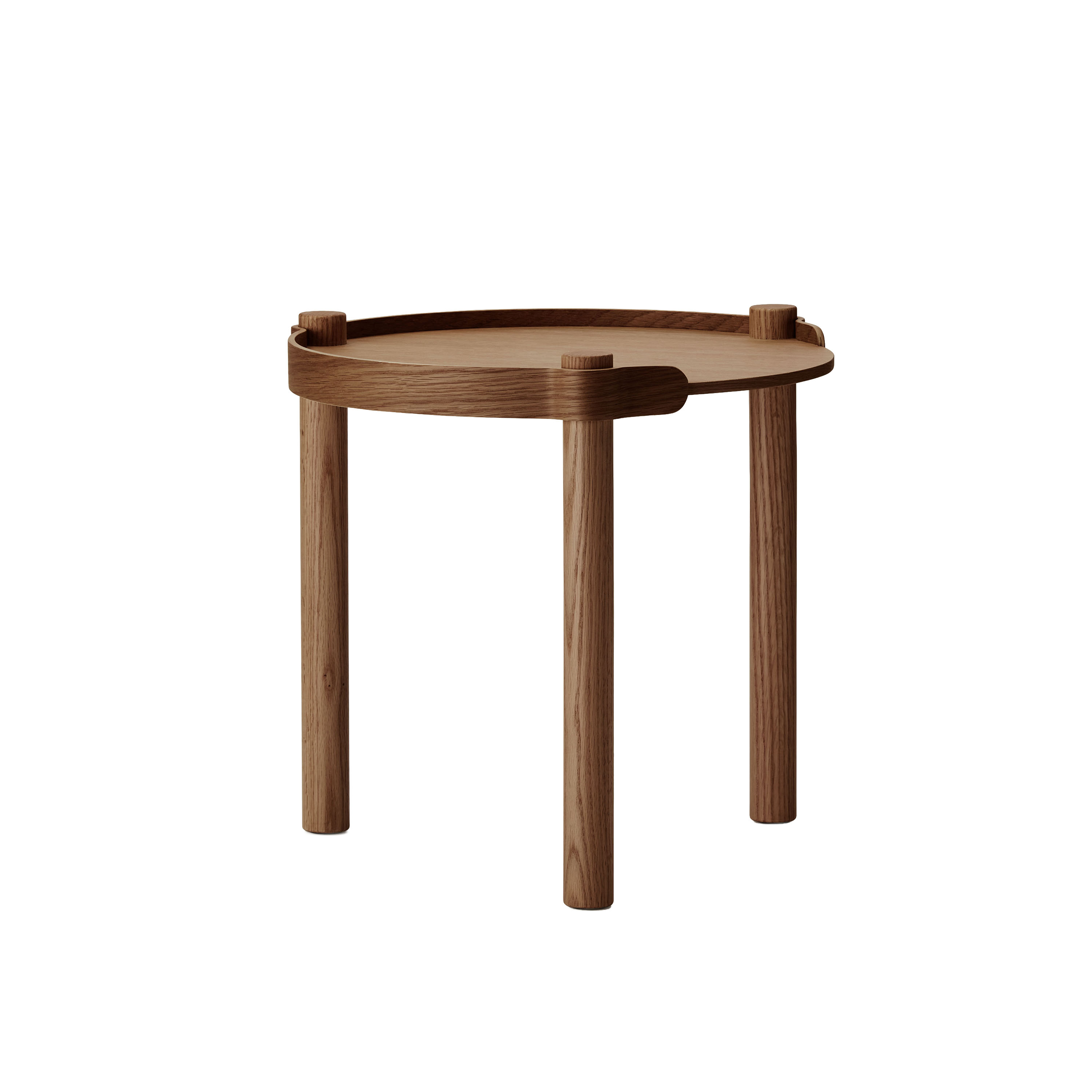 Woody Sofabord Dark Oak Ø45