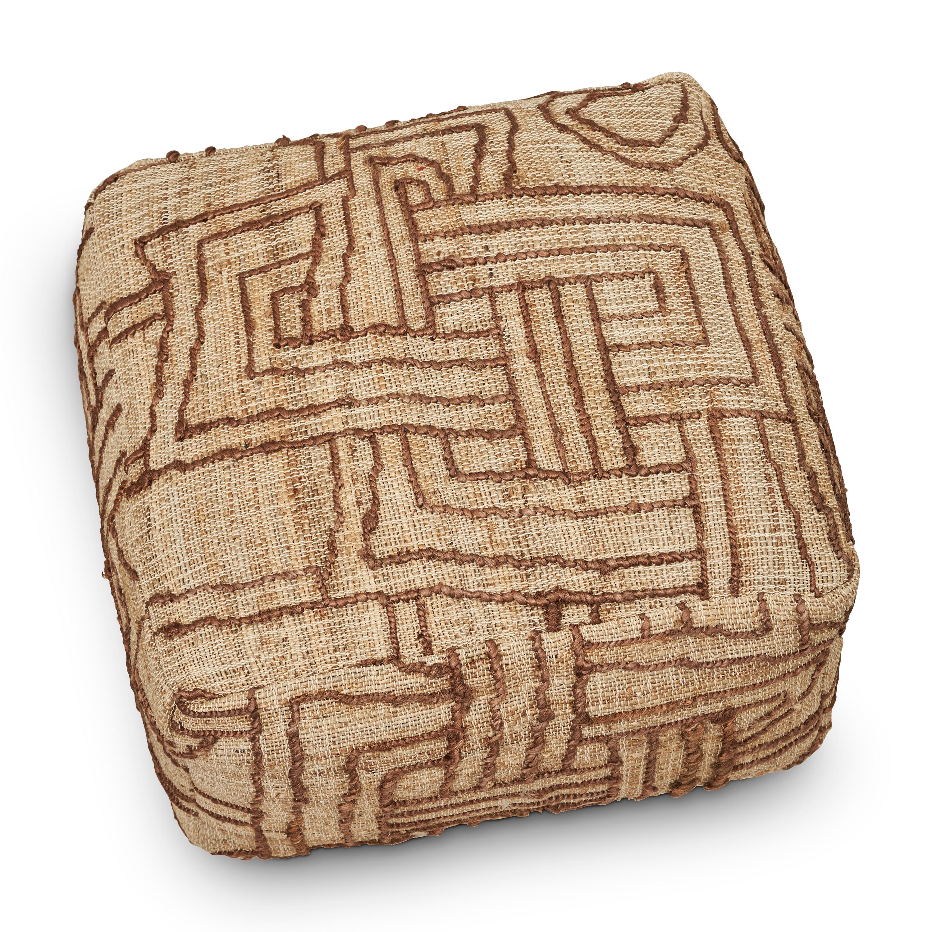 Jakobsdals - Kiana Sittpuff Beige/Brun 60x60