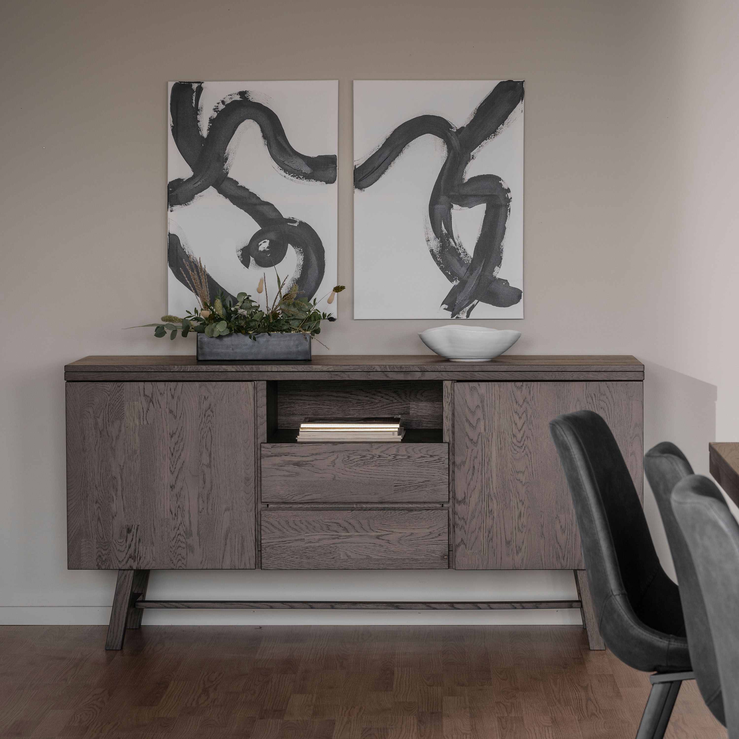 Brooklyn Sideboard Dunkelbraune Eiche