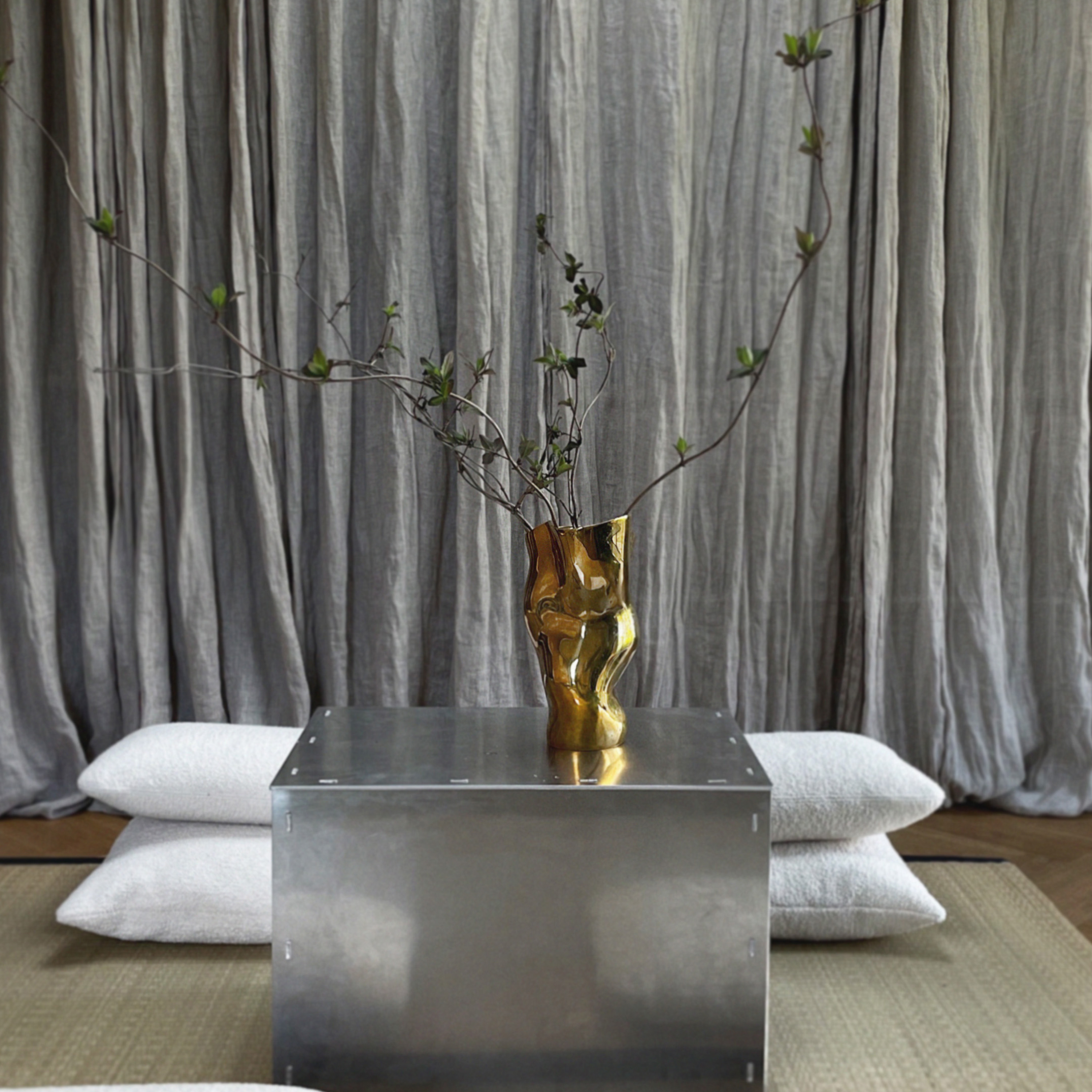 Hein Studio Ostrea 25 Maljakko Messinki 25cm