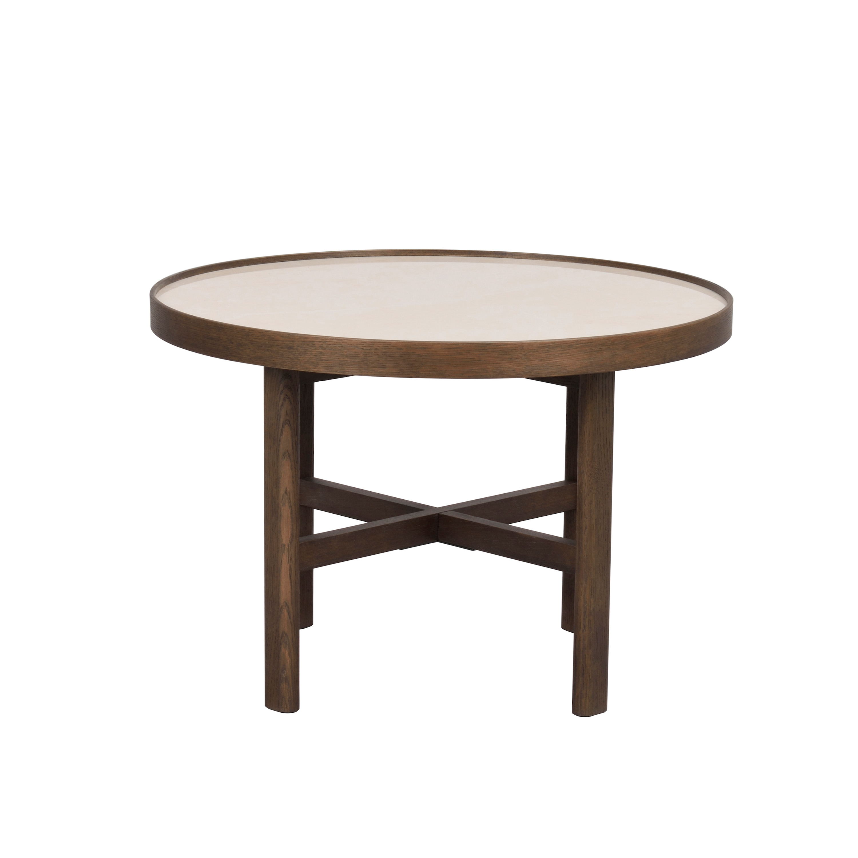 Rowico Home Marsden Soffbord Beige/Brun Ø60