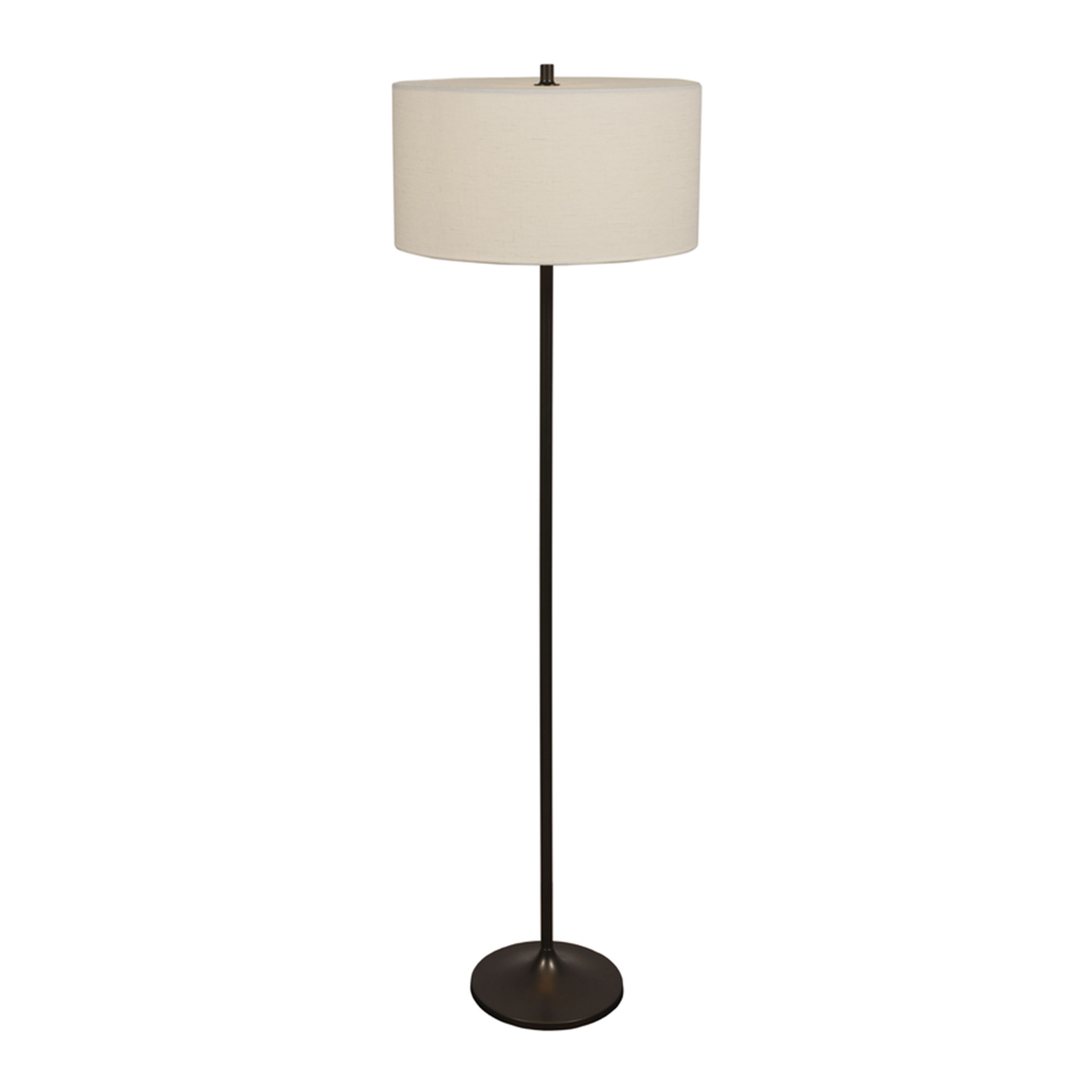 Soft Gulvlampe Lin Hvit/Metallic Bronze Ø44