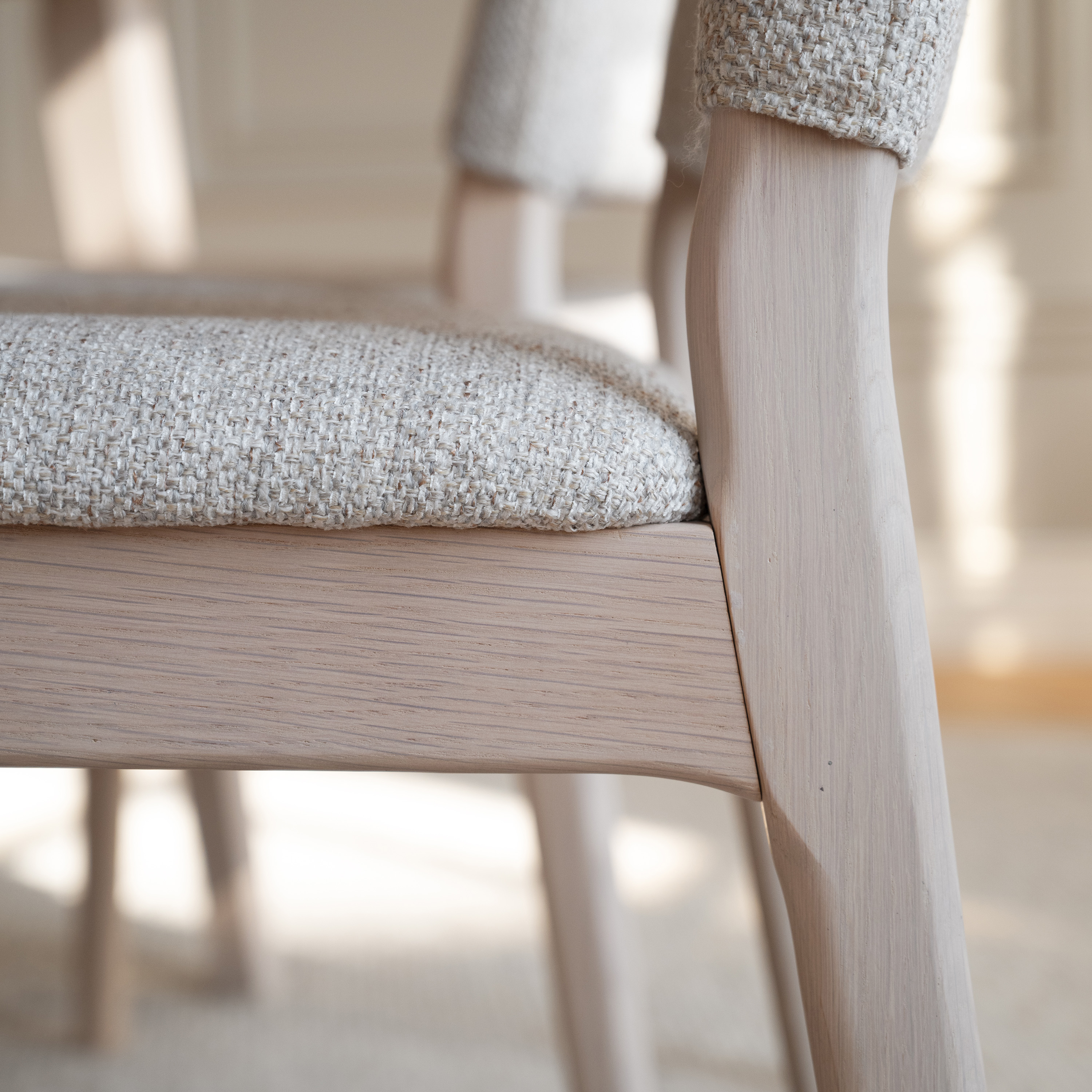 Rowico Home Medford Matsstol Vitpigmenterad Ek/Ljusbeige