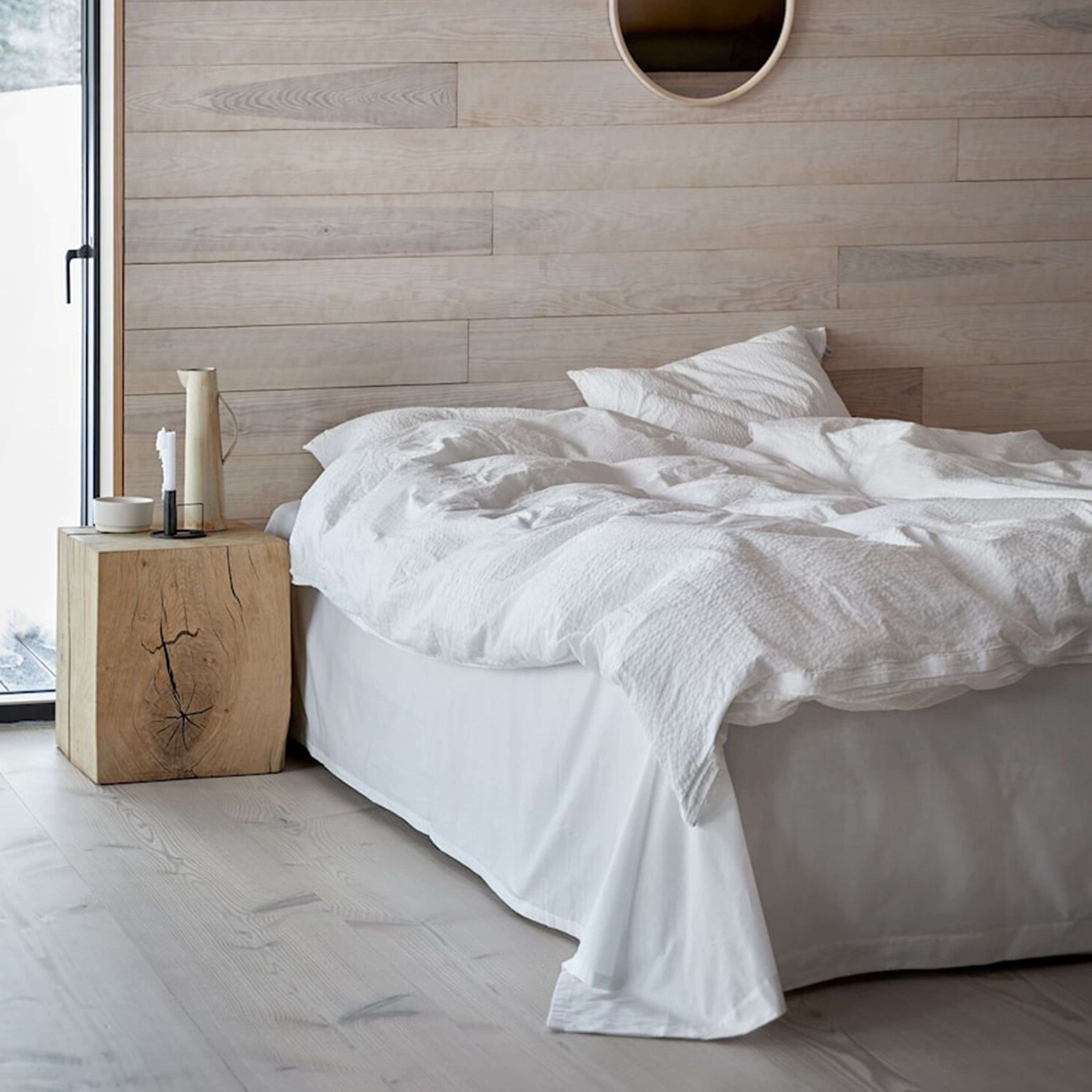 Høie Pure 2-del Krepp Påslakanset Vit