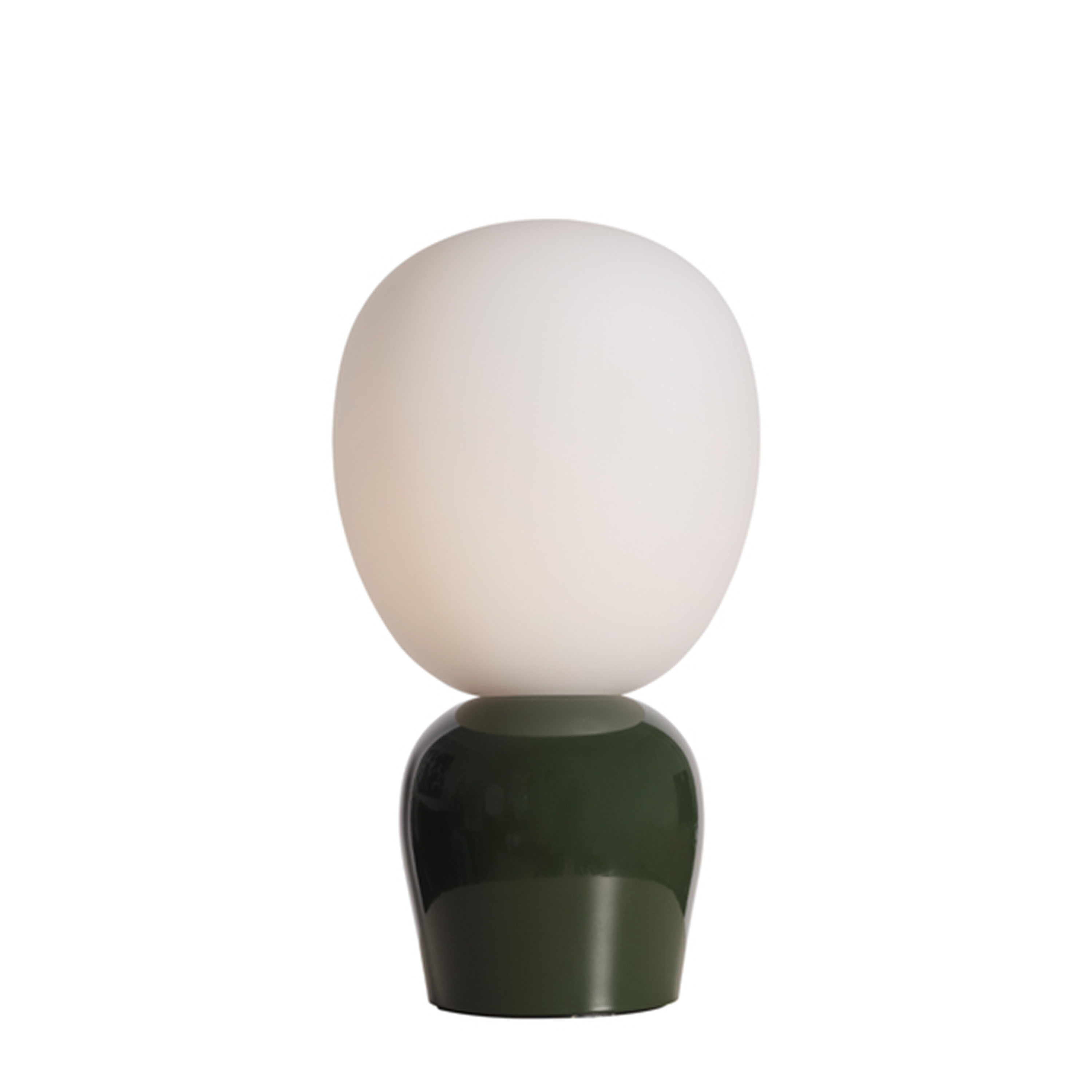 Buddy Bordlampe Blank skogsgrønn/Opalglass 33cm