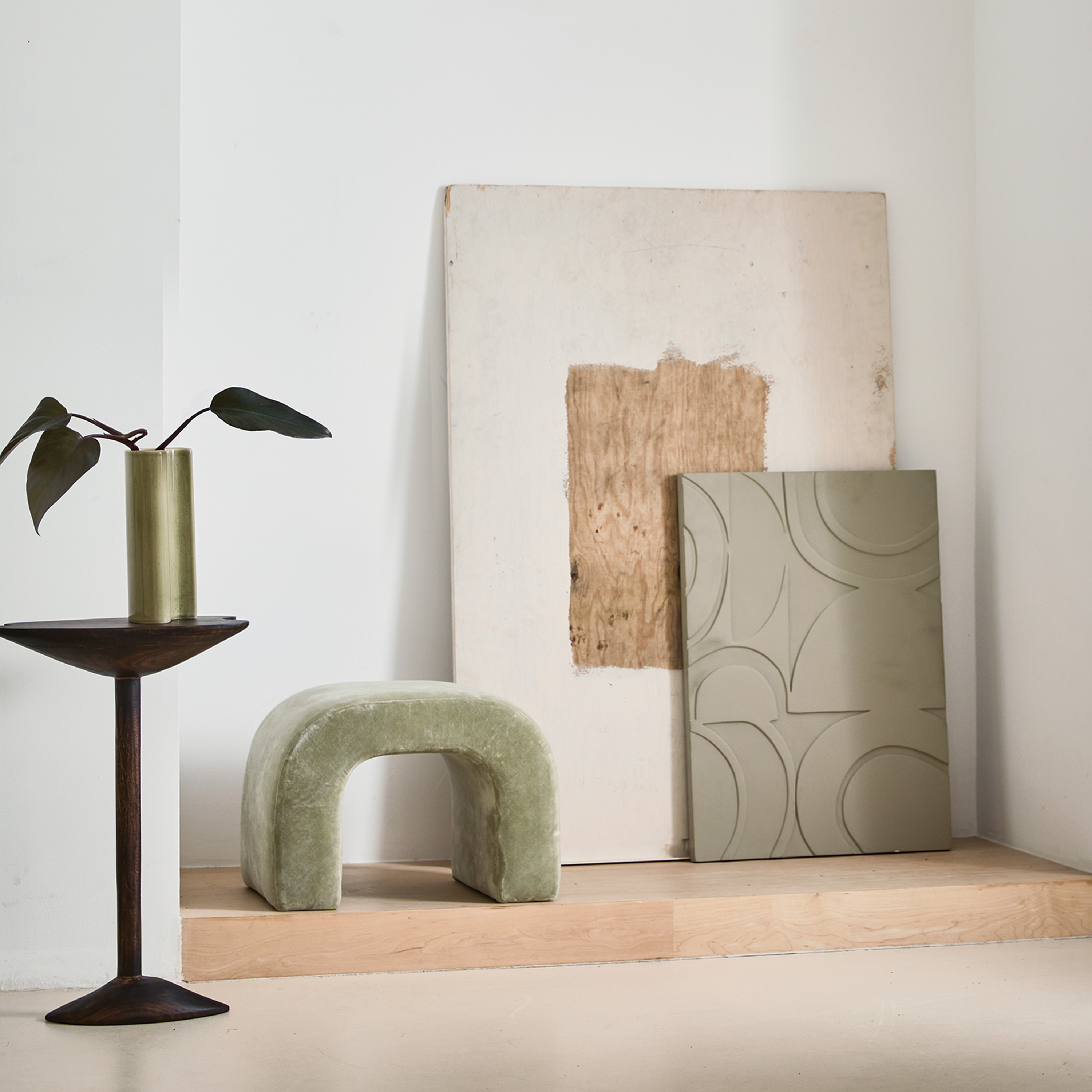 Urban Nature Culture Maru Taulu Spray Green 50x70