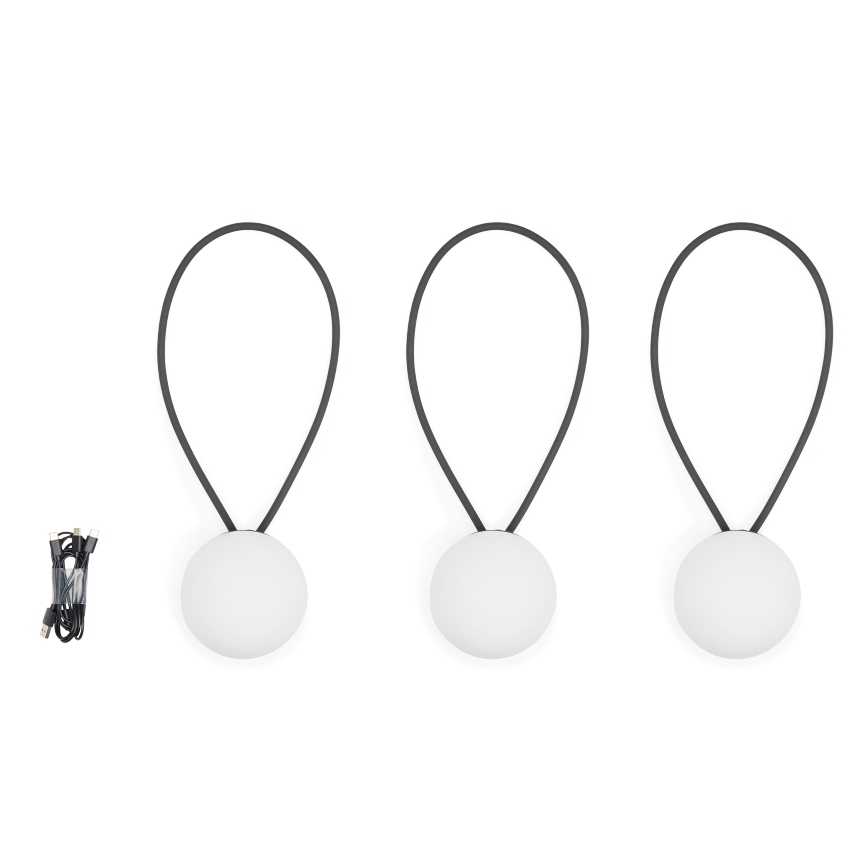 Fatboy Bolleke Mini Portabel Lampa Anthracite 3-pack