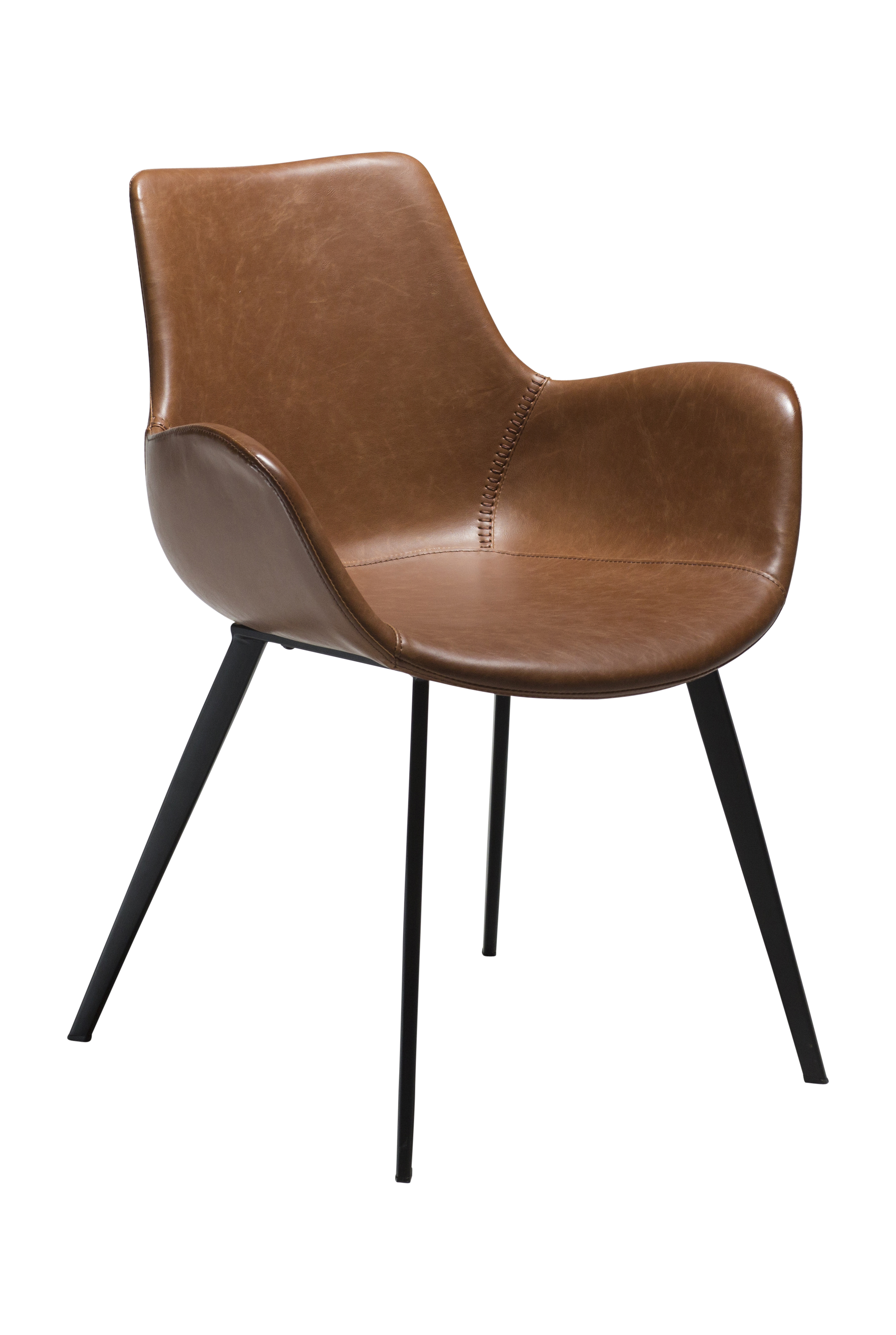 Hype Karmstol Konstläder Ljusbrun/Svart