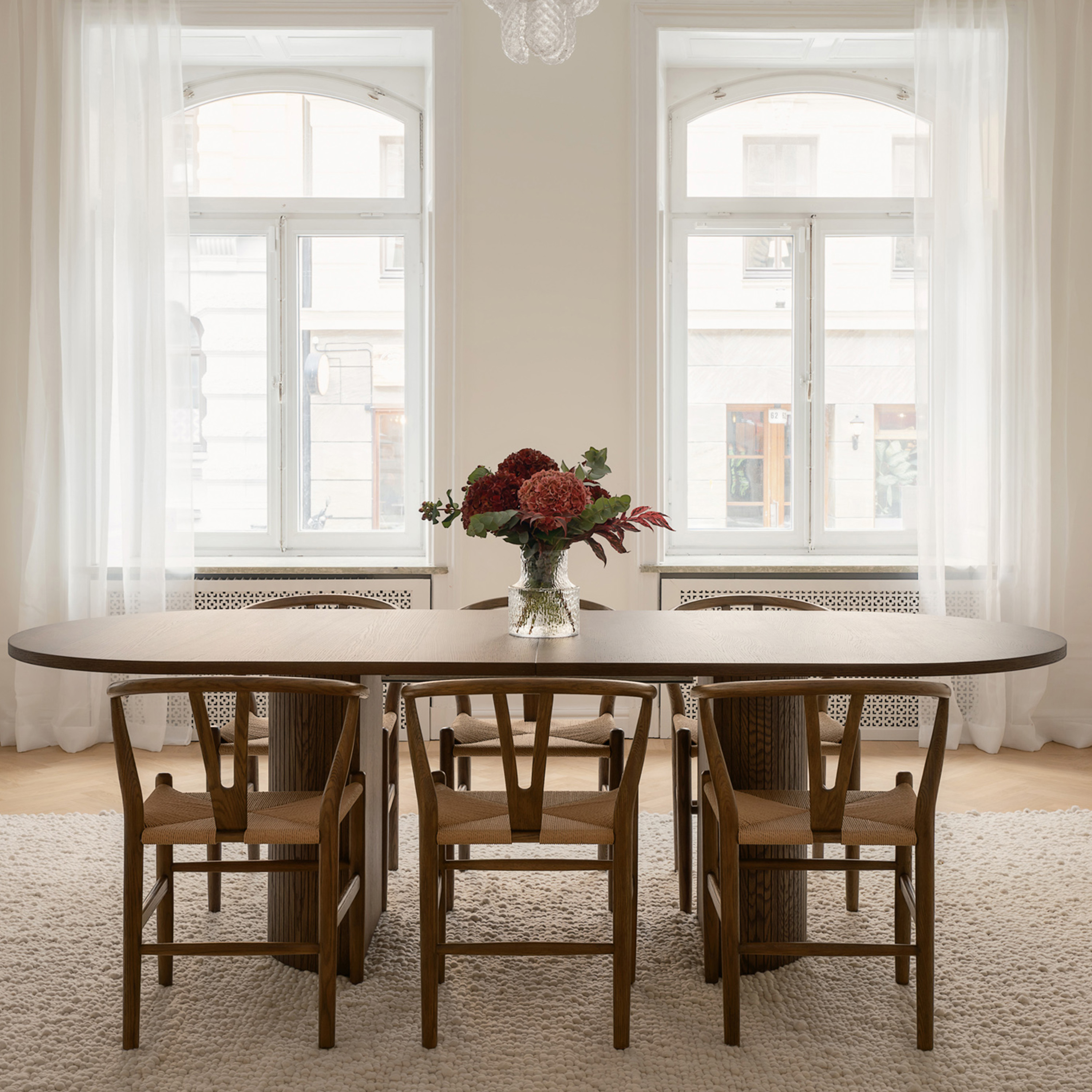 Sleepo Collection Bauer Matbord Brunbetsad Ek 250+50