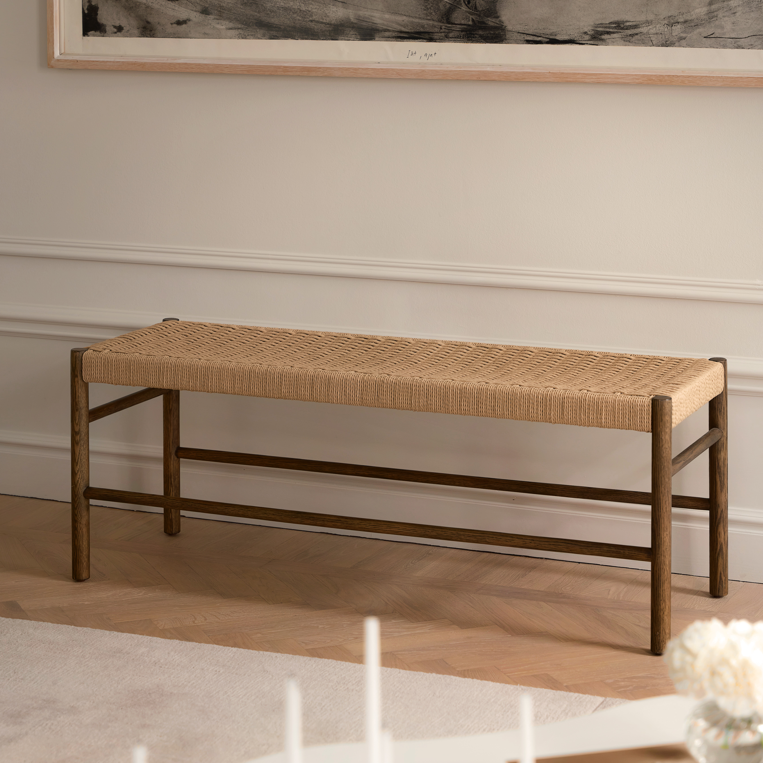 Sleepo Collection Colin Bänk Brunbetsad Ek 120cm