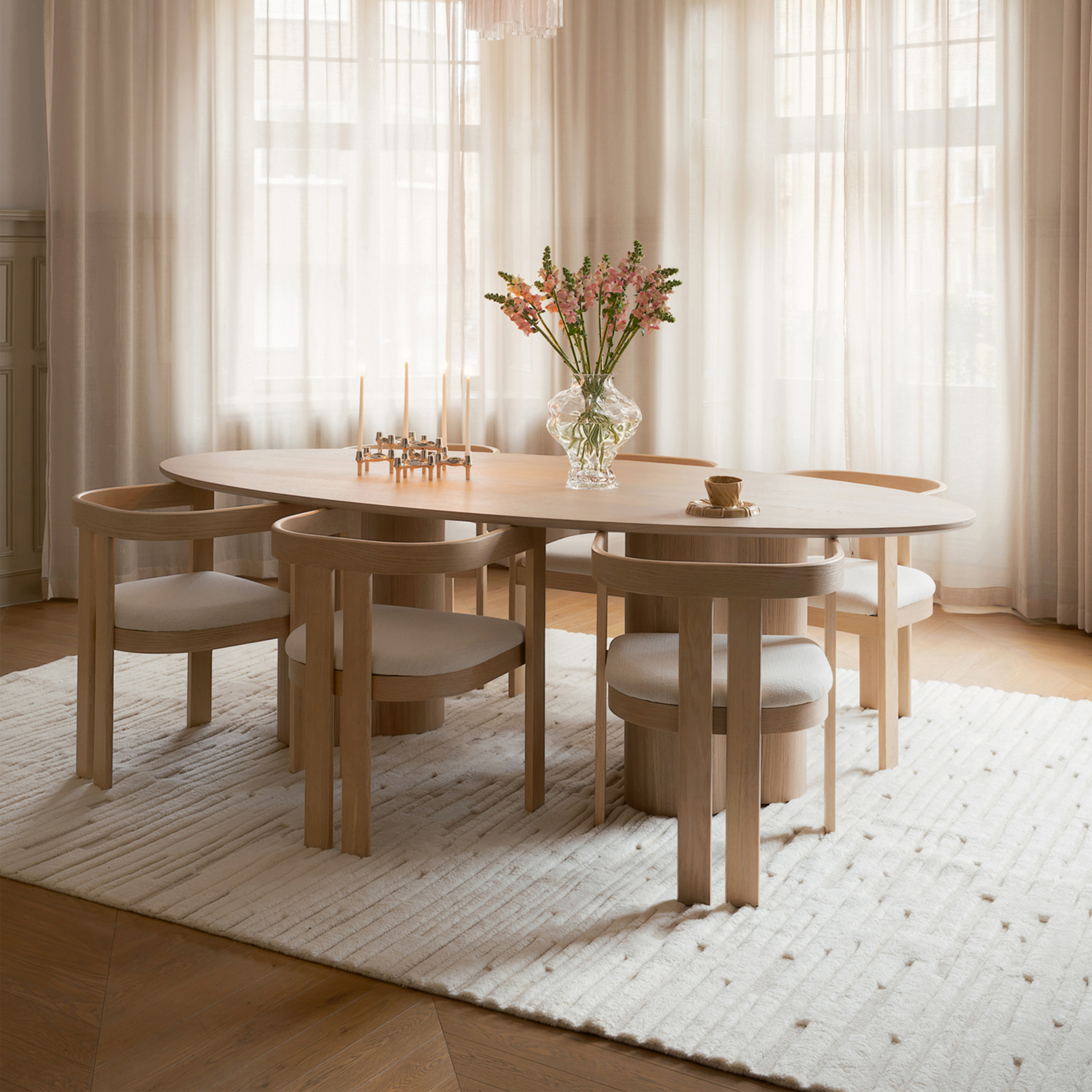 Sleepo Collection Chloe Wollteppich White/Natural 200x300