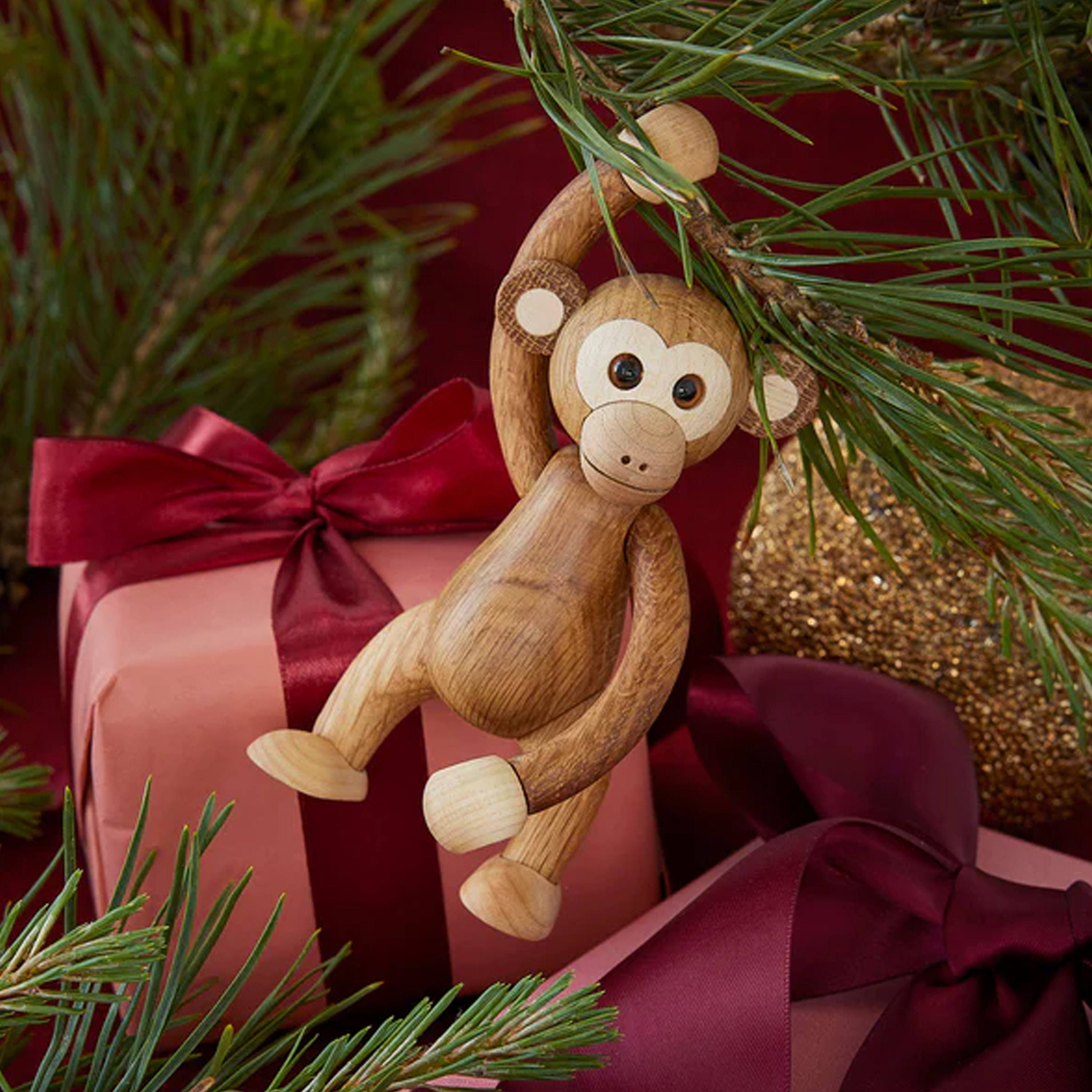 Spring Copenhagen Jolly Affendekoration Eiche 11cm